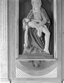 Groupe sculpté (d'applique) : Vierge de Pitié, église paroissiale Saint-Primel (Primelin)