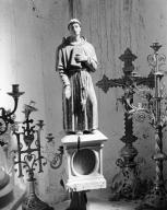 Statue (statuette) : saint moine, église paroissiale Saint-Pierre, Saint-Paul (Quéven)