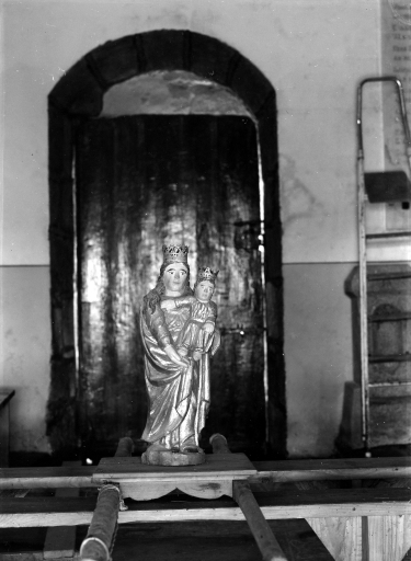Statuette de procession : Vierge à l'Enfant