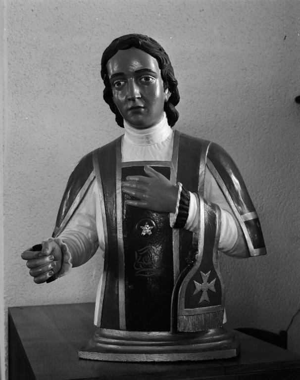Buste-reliquaire : saint Vincent, église paroissiale Saint-Vincent (Le Hézo)
