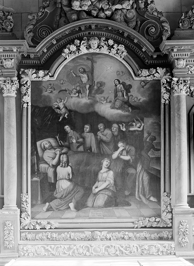 Tableau : la bonne mort, église paroissiale Notre-Dame-de-Croas-Batz (Roscoff)