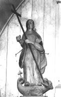 Statue (petite nature, d'applique) : sainte Marguerite, église paroissiale Saint-Laurent (Callac)