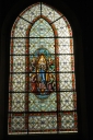 Verrière à personnages de la baie 4 : Scènes de la vie de la Vierge, aujourd'hui Assomption