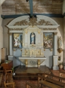 Ensemble de la chapelle nord : utel, retable, deux dégrés d'autel, gradins d'autel et tabernacle