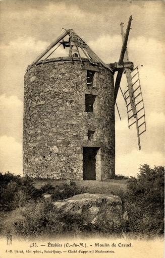 Moulin à vent de Carhuel (Etables-sur-Mer fusionnée en Binic-Etables-sur-Mer en 2016)