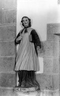 Statue (petite nature, d'applique) : saint Yves, église paroissiale Saint-Maudez (Duault)