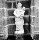 Statue (d'applique) : Vierge à l'Enfant (3), chapelle Notre-Dame-de-la-Clarté (Plonévez-Porzay)