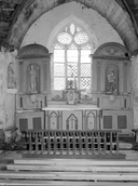 Autel, retable, tabernacle, gradins d'autel (2), (maître-autel, autel tombeau, retable architecturé), chapelle Saint-Jean (Séglien)