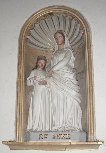 Groupe sculpté : Sainte Anne et la Vierge