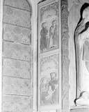 Bas-relief (4, série) : Sainte Famille, Fuite en Egypte, chapelle Saint-Sébastien (Saint-Ségal)