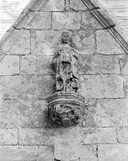 Statue (demi-nature) : Vierge à l'Enfant, chapelle Saint-Sébastien (Saint-Ségal)