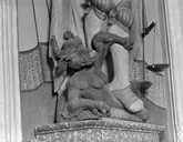 Statue (petite nature, d'applique) : saint Michel, église paroissiale Saint-Primel (Primelin)