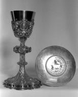 Calice, patène, église paroissiale Notre-Dame-de-la-Fosse (Guémené-sur-Scorff)