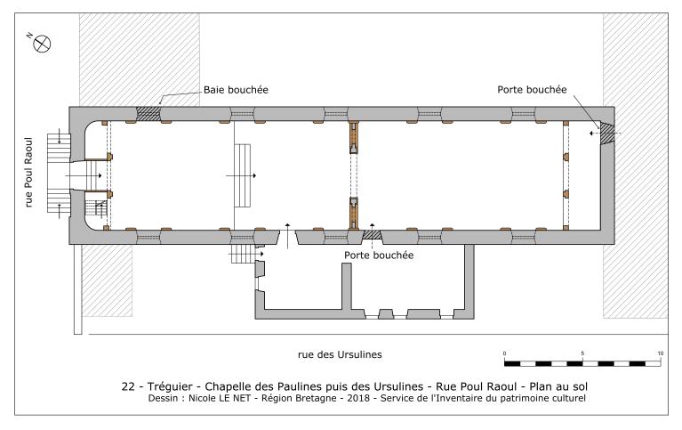 Chapelle des Paulines puis des Ursulines, rue Poul Raoul (Tréguier)