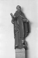 Statue (d'applique, petite nature) : saint Antoine, église paroissiale Saint-Gorgon (Plovan)