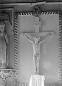 Croix (crucifix) : Christ en croix, chapelle Sainte-Madeleine (Langonnet)