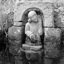 Statue, chapelle Sainte-Catherine (Meslan)