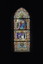 Verrière à personnages de la baie 7 : scènes de la vie de saint Louis