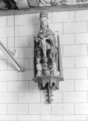 Groupe sculpté (d'applique) : Trinité, église Saint-Jean-Baptiste (Le Croisty)