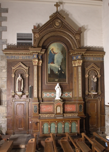 Autel, tabernacle et retable sud