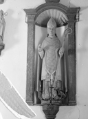 Statue (2, d'applique, en pendant, petite nature) : saint Gilles, saint Mamert, chapelle Saint-Mérec (Kergrist)