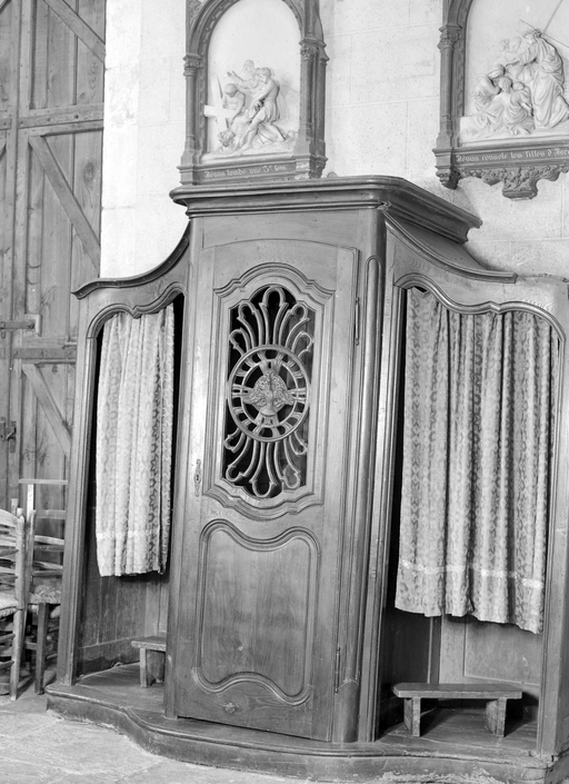 Paire de confessionnaux, église Saint-Gilles (Malestroit)