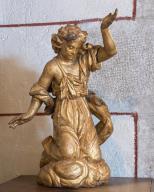 Ensemble de 2 statuettes : Anges, basilique Notre-Dame-du-Roncier (Josselin)