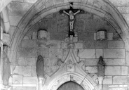 Calvaire (d'applique) : calvaire, église paroissiale Notre-Dame-des-Grâces (Plusquellec)