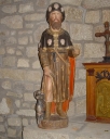 Statue (petite nature) : saint Roch