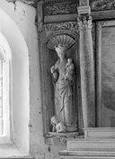 Statue (petite nature, d'applique) : Notre-Dame du Folgoët, Notre-Dame de Loctavy, chapelle Notre-Dame de Loctavy (Priziac)