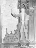 Statue (d'applique, grandeur nature) : saint Isidore, église paroissiale Saint-Tugdual (Grand-Champ)