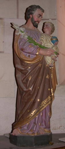 Statue : saint Joseph et l'Enfant