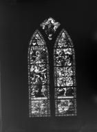 Verrière : le Jugement dernier (baie 35), cathédrale de Saint-Paul-Aurélien (Saint-Pol-de-Léon)