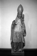 Statue (statuette) : saint Corentin, église paroissiale Saint-Gorgon (Plovan)