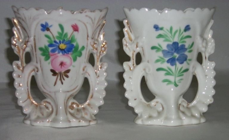 Paire 2 de vases d'autel