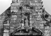 Statue (petite nature) : saint Pierre (2), église paroissiale Saint-Barnabé (Langoëlan)
