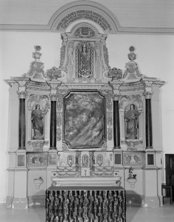 Retable (retable architecturé à niche), église paroissiale Saint-Gervais, Saint-Protais (Saint-Avé)