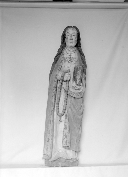 Statue (petite nature, d'applique) (2), chapelle Saint-Georges (Meslan)