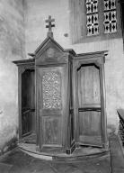 Confessionnal (2), chapelle Notre-Dame-de-Kergoat (Quéménéven)