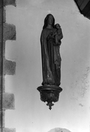 Statue (d'applique, petite nature) : Vierge à l'Enfant (1), église paroissiale Saint-Louis (Tréffrin)