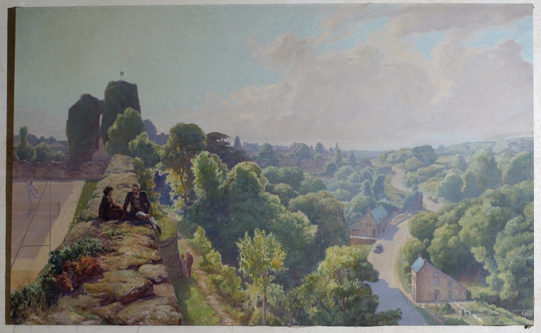 Tableau : Le chateau de Hédé