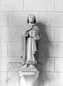Statue (petite nature) : saint Efflam, église paroissiale Saint-Barnabé (Langoëlan)