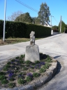 Stèle christianisée, rue du Menech (Landaul)