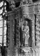 Statue (4, d'applique, petite nature) : saint Jacques, saint Paul, saint Pierre, saint André, chapelle Sainte-Marie-du-Menez-Hom (Plomodiern)