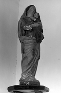 Statue (d'applique, petite nature) : Vierge à l'Enfant (3), église paroissiale Saint-Claude (Rostrenen)