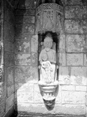 Groupe sculpté : Trône de grâce, chapelle de la Trinité (Cléguérec)