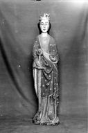 Statue (petite nature, d'applique) : sainte Catherine d'Alexandrie, église paroissiale Saint-Laurent (Callac)