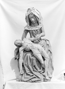 Statue (petite nature) : Vierge de Pitié, chapelle Saint-Tremeur (Le Saint)