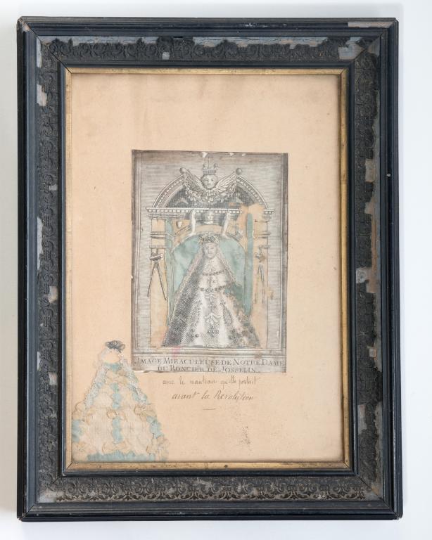 Estampe, ex-voto : Notre-Dame du Roncier, basilique Notre-Dame-du-Roncier (Josselin)