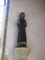 Statue de saint Houarno (petite nature, d'applique), chapelle Saint-Houarno ou Saint-Hervé (Langoëlan)